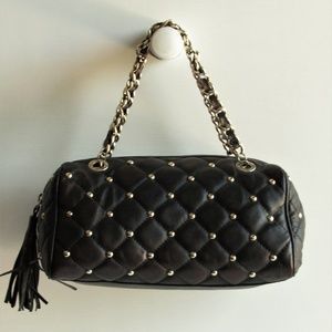 CLAUDIA FIRENZE New Bronze Quilted Leather Satchel